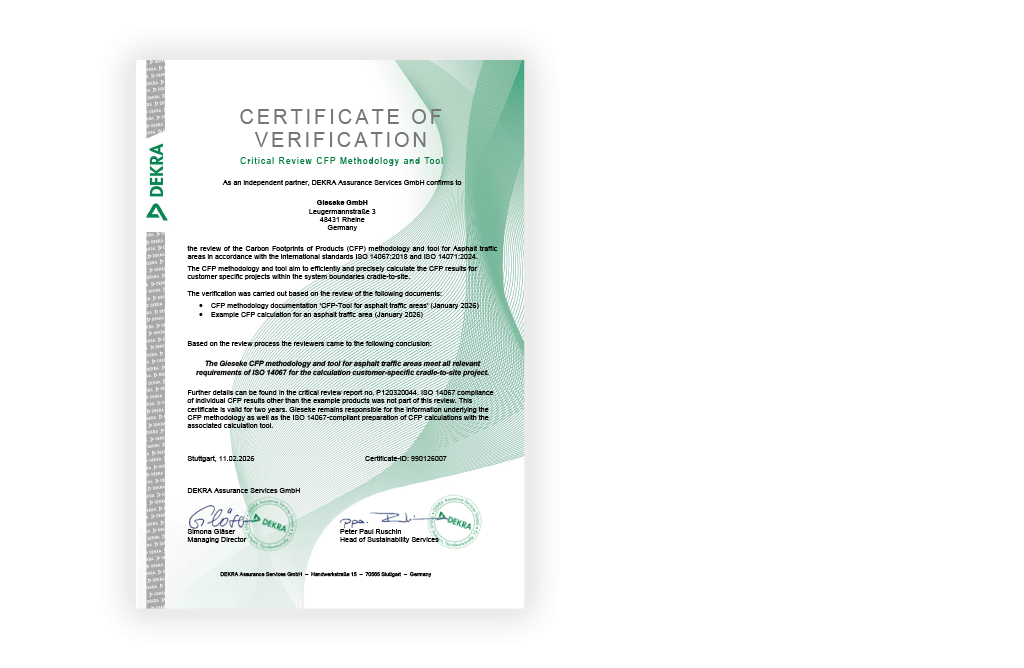 DEKRA Critical Review CFP Methodology and Tool Zertifikat