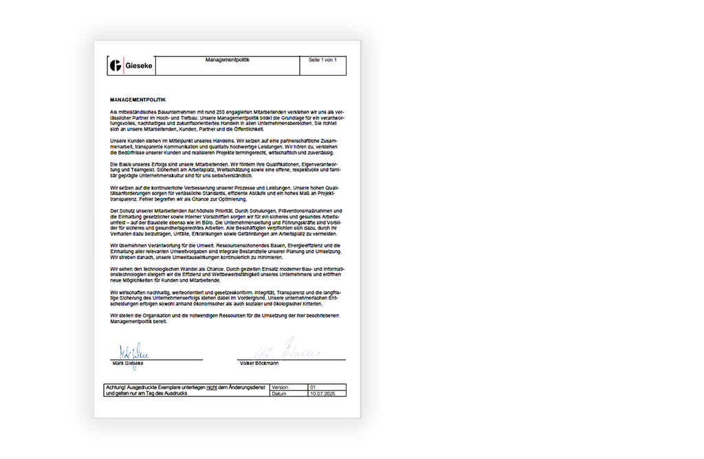 Managementpolitik Gieseke