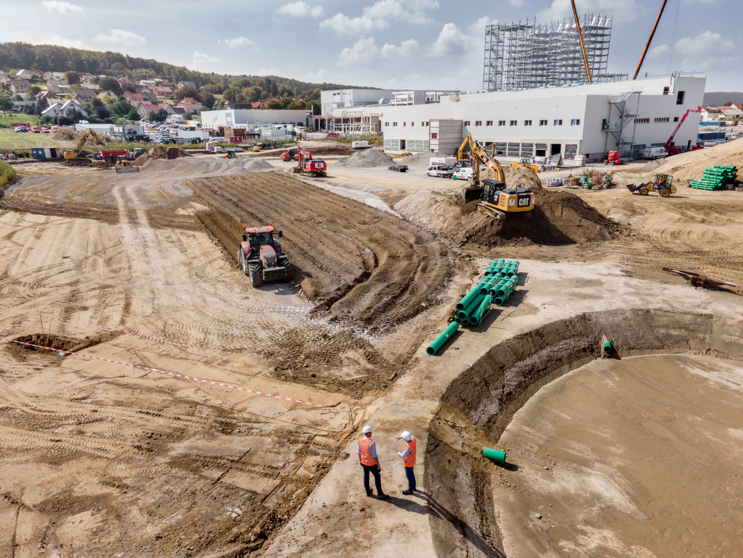 Hoch-Tiefbau-Baustelle