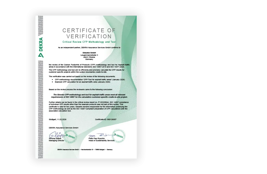 DEKRA Critical Review CFP Methodology and Tool Zertifikat