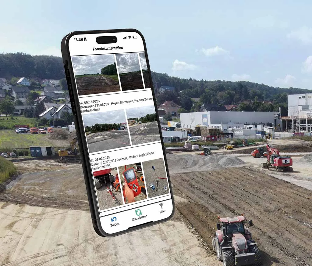 iphone mit bau-mobil app