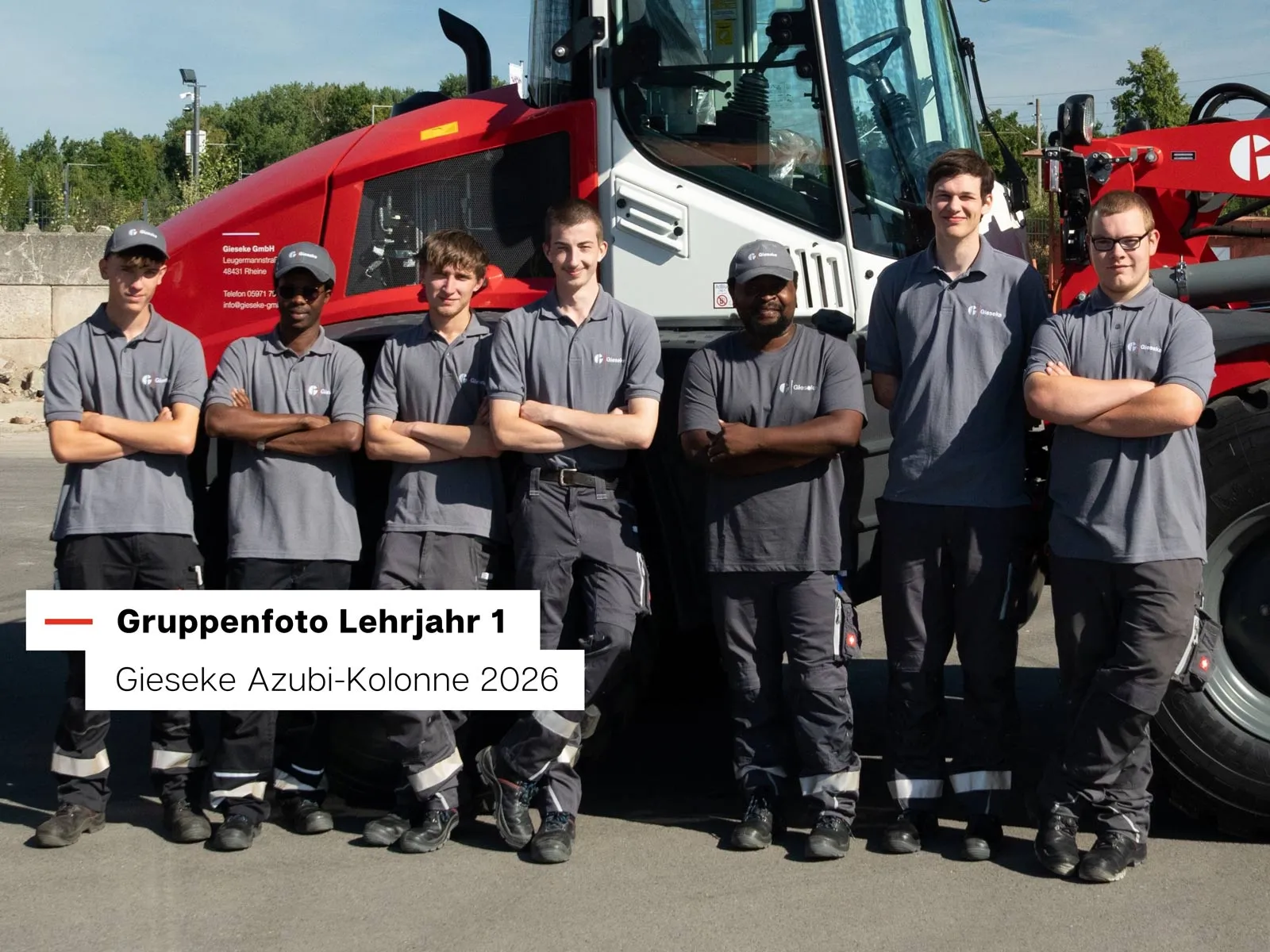 Gruppenfoto des 1. Lehrjahrs 2026