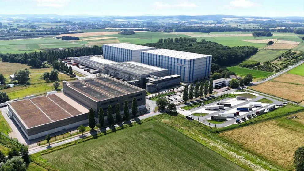 Luftaufnahme eines Logistikzentrum in Melle